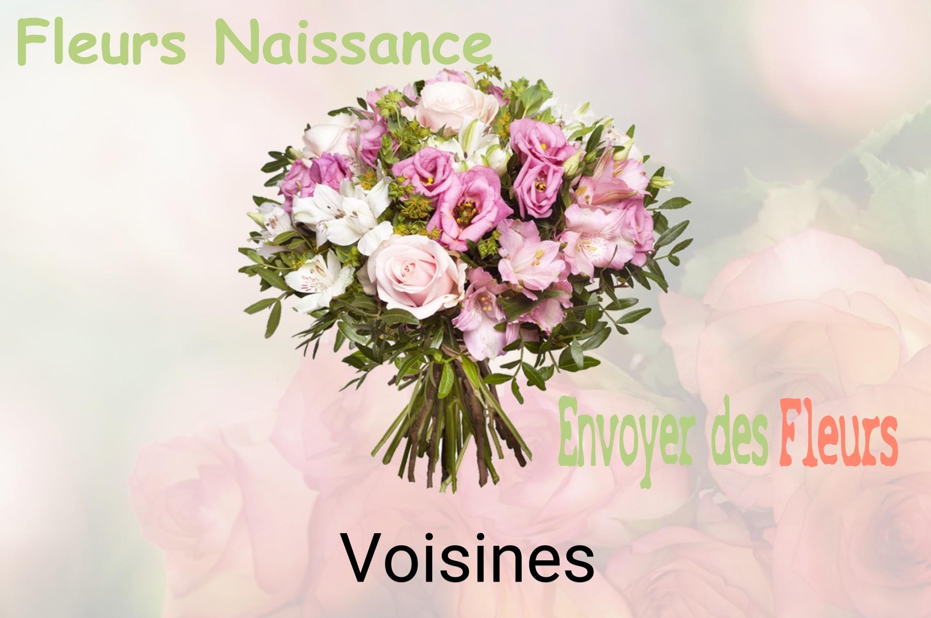 Bouquet de fleurs de naissance livré à Voisines